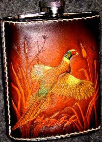 Pheasant flask front.©James Acord 2005.