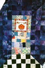 Dishtowel Quilt in progress 1998 Michele Merges Martens.