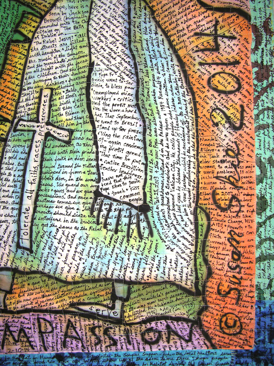 Mandela. detail view. ©Susan Shie 2014.