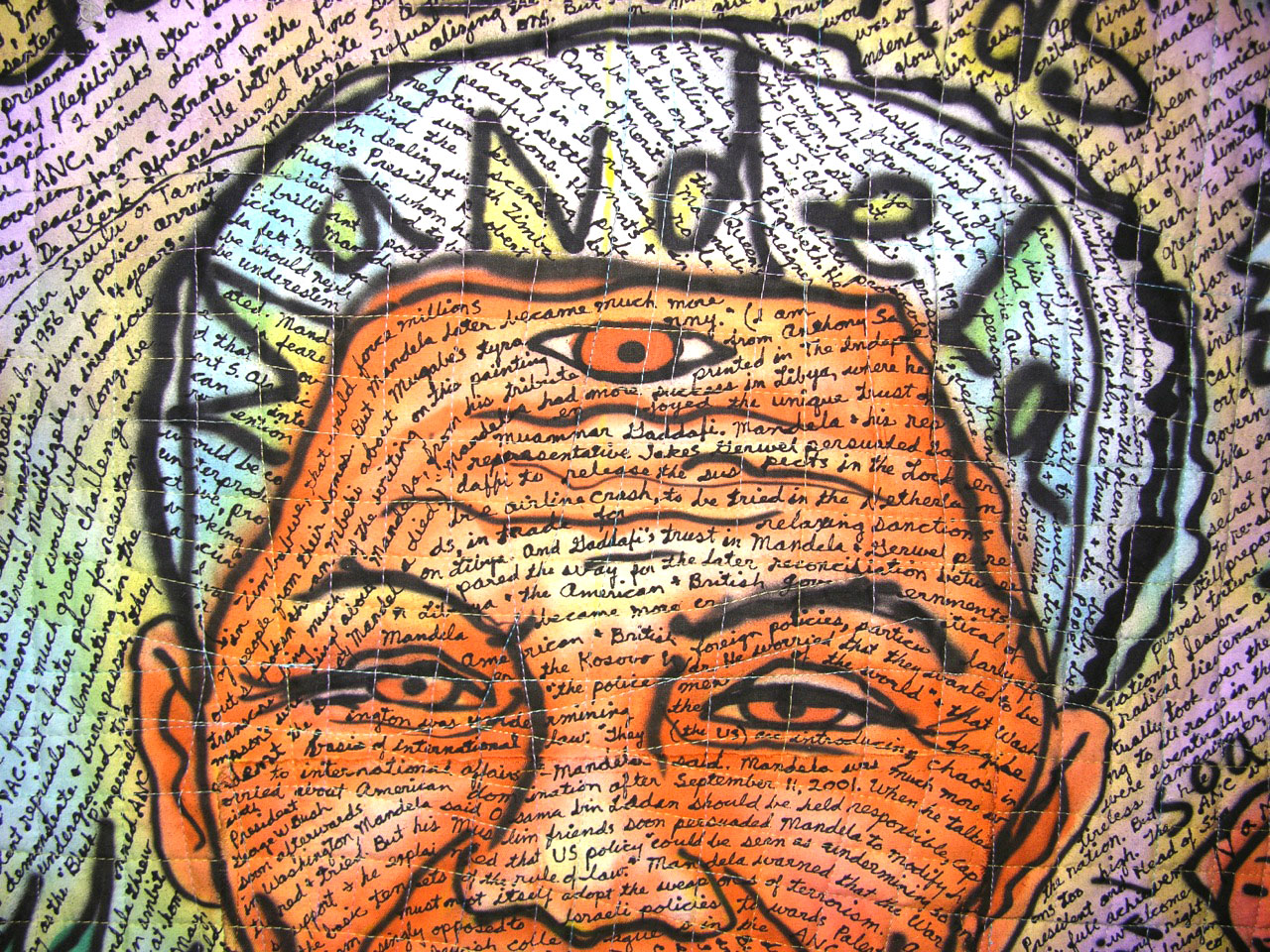 Mandela. detail view. ©Susan Shie 2014.