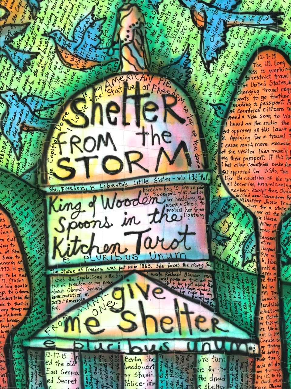 Shelter from the Storm detail.  ©Susan Shie 2016.