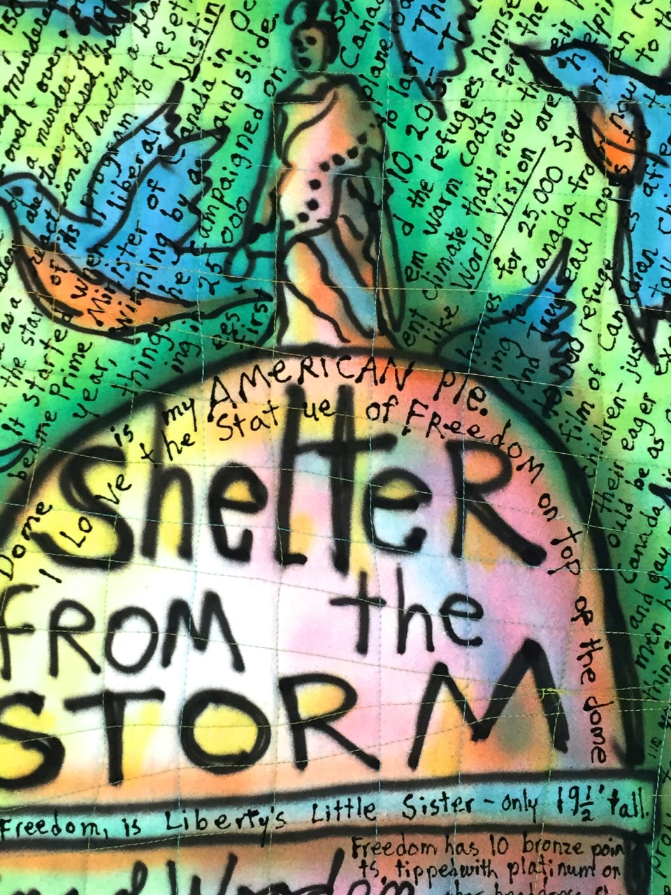 Shelter from the Storm detail.  ©Susan Shie 2016.