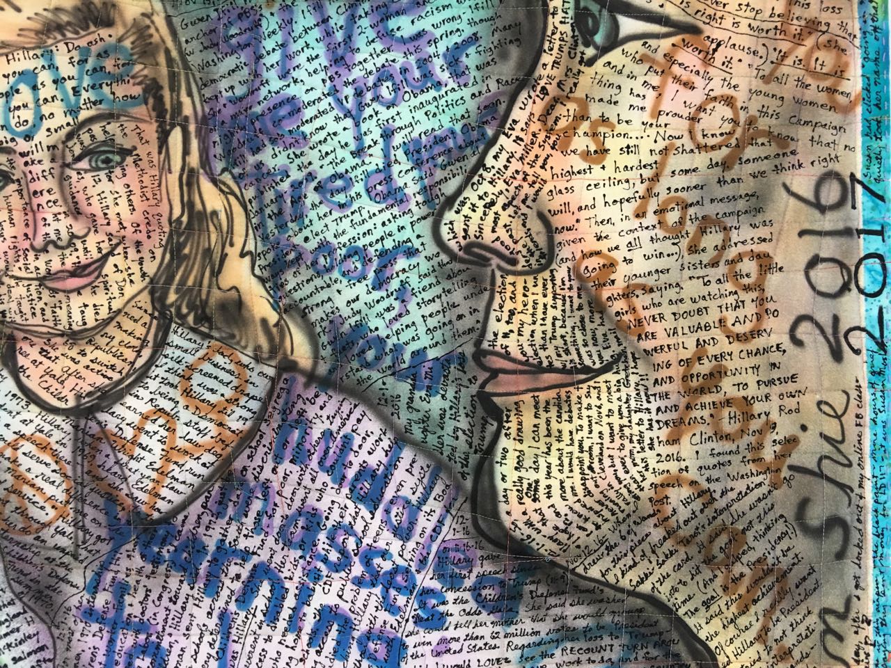 Hillary.  detail.  ©Susan Shie 2017