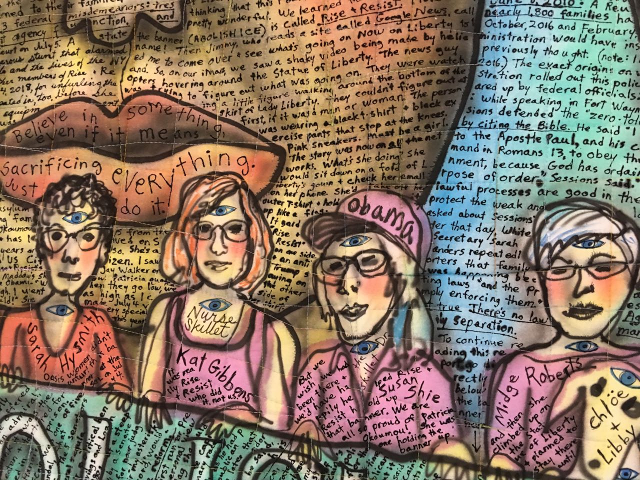 Daily News.  detail.  ©Susan Shie 2018.