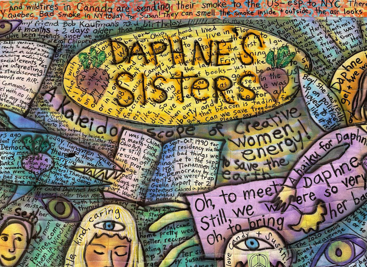 ©Susan Shie 2023 "Daphne's Sisters"  detail 2.