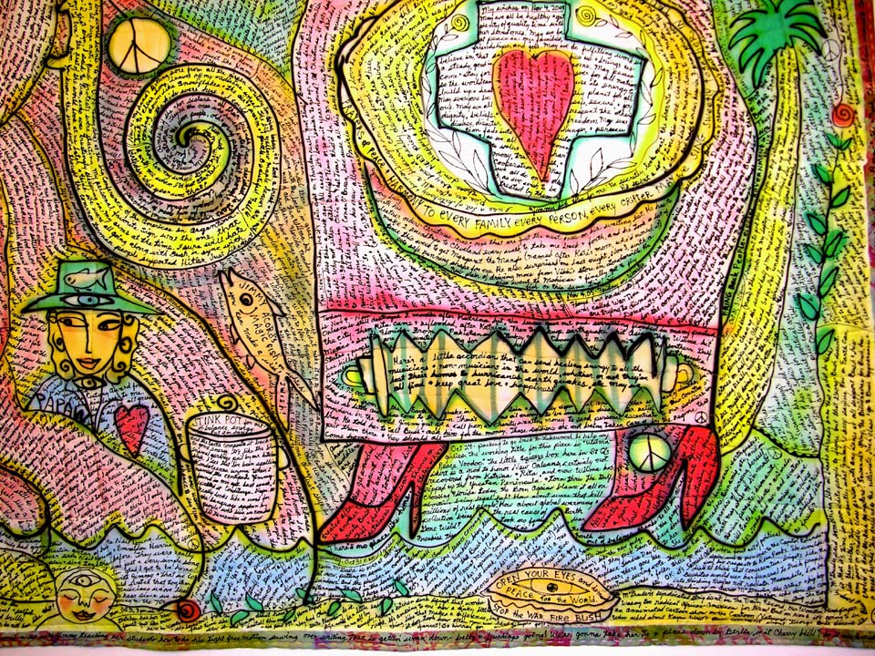 Wilma (Peace Voodoo) detail. Susan Shie 2005.