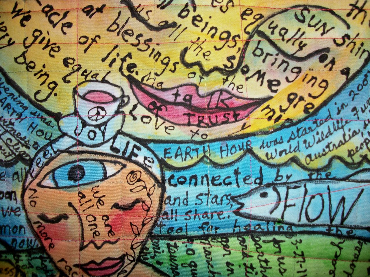 Healing Songs for the Earth #6. detail view. ©Susan Shie 2011-13