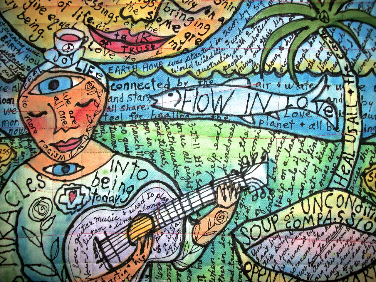 Healing Songs for the Earth #6. detail view. ©Susan Shie 2011-13