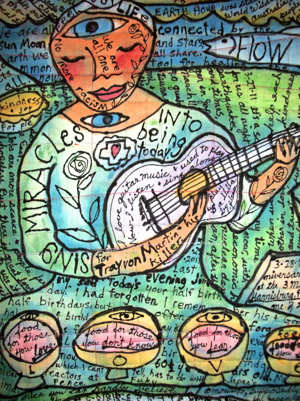 Healing Songs for the Earth #6. detail view. ©Susan Shie 2011-13