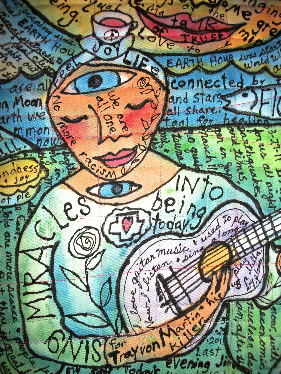 Healing Songs for the Earth #6. detail view. ©Susan Shie 2011-13