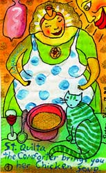 St Q Brings You Her Chicken Soup ©Susan Shie 1998.