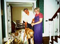 Mack and Lois Flynn and their pets.