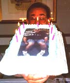 Dennis Tobin and his marvelous birthday cake.
