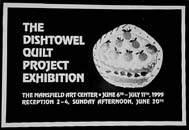 Sign for The Dishtowel Show. ©Mansfield Art Center 1999.