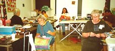 Judy McDermott, Pam Fitzsimmons, Christine Klinger, Lana Galloway, Kathleen Johnson, and Shawn Quinlan. Photo Susan Shie 2000.