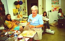 Andi Stern, Sally Murray, Martha Kienbaum, and Jimmy. Photo Susan Shie 2000.