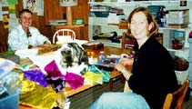 Sara Lechner and Jane Beckwith, at Turtle Art Camp, June, 99.