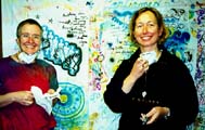 Sara Lechner and Jane Beckwith, at Turtle Art Camp, June, 99.