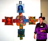 Sparky's quilt at FAVA. ©Marykay Yannotti 2000.