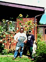 Us with our most wonderful Sunflower crop in many years!