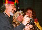 Bob, Glenys, and Leslie at Mardi Gras.