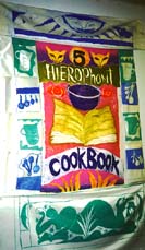 First proof of Cookbook, before hand painting. ©Susan Shie 1999.