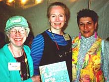 Me, Jane Sassaman, and Robin at GREEN QUILT award ceremony.©James Acord 2001.
