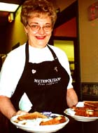 Gloria, our favorite waitress at The Parlor.©Susan Shie 2001.