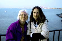 Me and Gretchen at the lake. ©Susan Shie 2002.