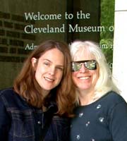 Gretchen and me at The Cleveland Museum of Art. ©Susan Shie 2002.