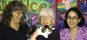 Betty, Tulip, me, and Jennifer. Susan Shie 2002.