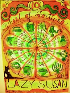 The Lazy Susan / Wheel of Fortune. ©Susan Shie 2002.