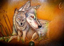 Second wolf bad made by Jimmy for Claire Gerlach ©James Acord 2002.