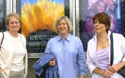 Pat, Deb, and Riat at the YaYa movie. Susan Shie 2002.
