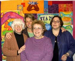 January camp:  Me, Joyce Anne, Maralyn, and Susan. ©Susan Shie 2003.