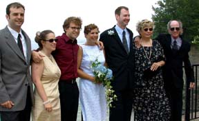 The Millers, after the ceremony.Susan Shie 2003.